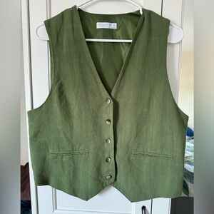 Primark Vest Size 10 Linen